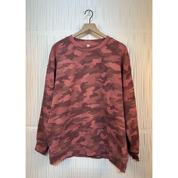 Lululemon Perfectly Oversized Crew - Heritage 365 Camo Brier Rose Multi - Picture 5 of 11